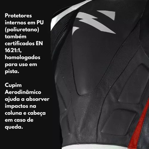 Macacão Norisk Ss Cinza Preto Laranja 1 Peça Racing