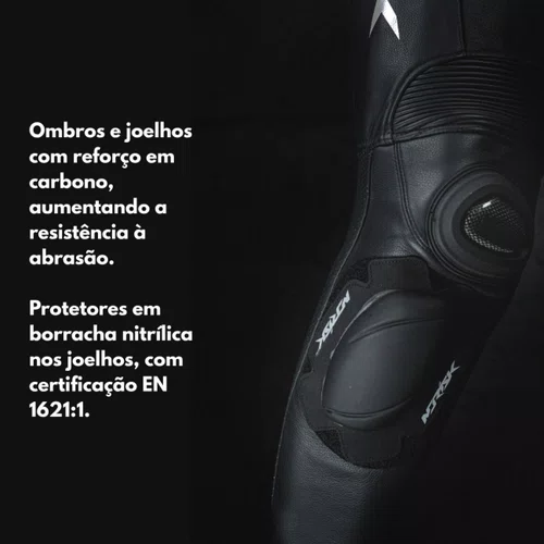 Macacão Norisk Ss Preto Branco 1 Peça Racing