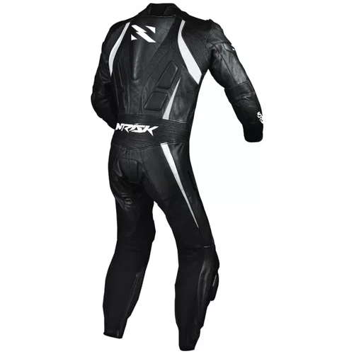 Macacão Norisk Ss Preto Branco 1 Peça Racing