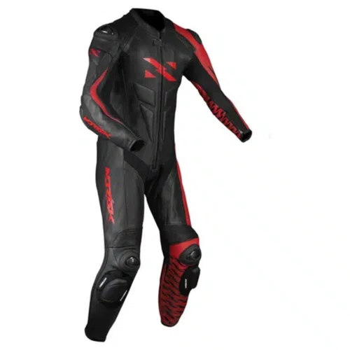 Macacão Norisk Ss Preto Vermelho 1 Peça Racing