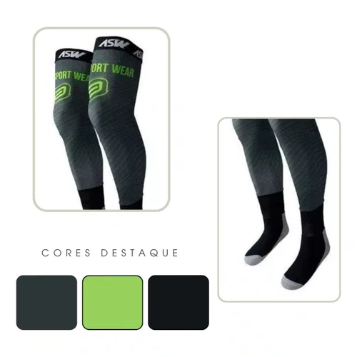 Meião Meia Asw Brace Frontier Motocross Enduro Trilha