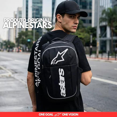 Mochila Alpinestars GFX Boss Backpack Preta Branca