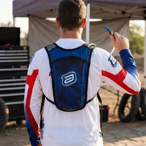 Mochila Bolsa Hidratação Asw Race 2.0 2L Marinho Preto