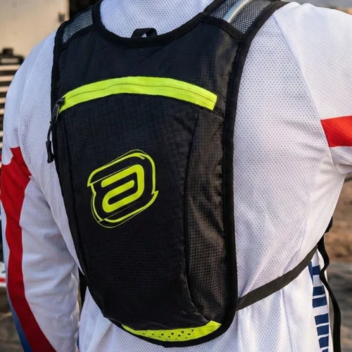 Mochila Bolsa Hidratação Asw Race 2.0 2L Preto Chumbo Amarelo