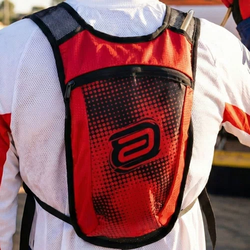 Mochila Bolsa Hidratação Asw Race 2.0 2L Vermelho Preto