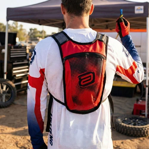 Mochila Bolsa Hidratação Asw Race 2.0 2L Vermelho Preto