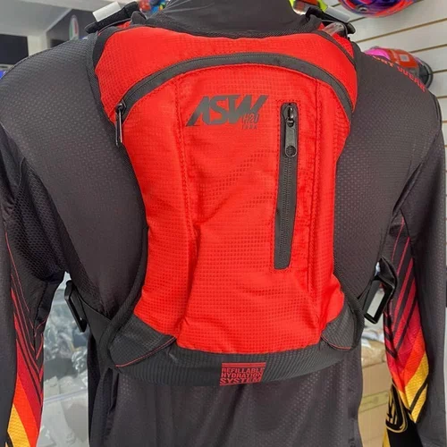 Mochila Bolsa Hidratação Asw Tank Lite 2l Vermelho Original