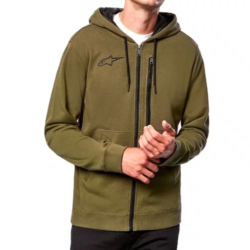 Moletom Alpinestars Asym Hoodie Verde Militar Com Capuz Original