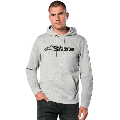 Moletom Alpinestars Blaze V3 Hoodie Cinza Claro Preto Black