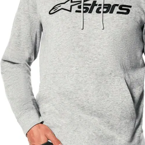 Moletom Alpinestars Blaze V3 Hoodie Cinza Claro Preto Black