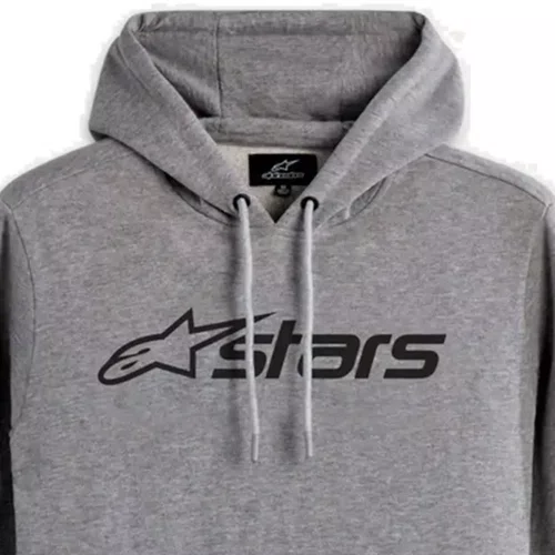 Moletom Alpinestars Blaze V3 Hoodie Cinza Claro Preto Black