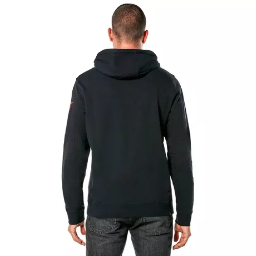 Moletom Alpinestars Linear Wordmark V3 Hoodie Preto Branco Vermelho