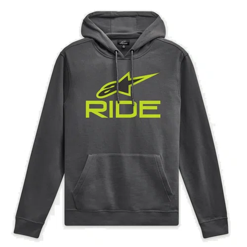 Moletom Alpinestars Ride V3 Hoodie Cinza Verde Preto