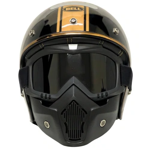 Óculos Máscara Capacete Aberto Amarelo e Rosa Original Premium