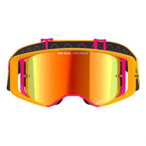 Oculos Motocross Alpinestars Supertech Corp Lente Vermelha