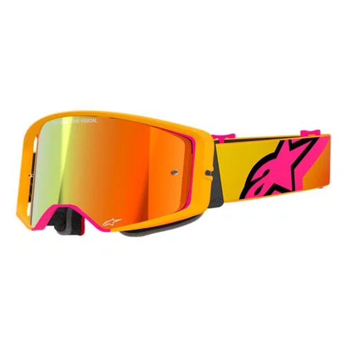 Oculos Motocross Alpinestars Supertech Corp Lente Vermelha