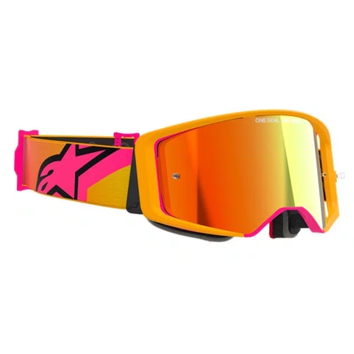 Oculos Motocross Alpinestars Supertech Corp Lente Vermelha