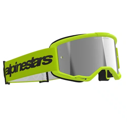 Oculos Motocross Alpinestars Vision 3 Wordmark Amarelo Espel