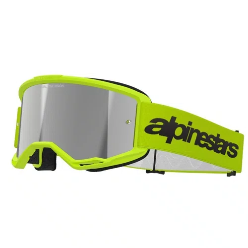 Oculos Motocross Alpinestars Vision 3 Wordmark Amarelo Espel