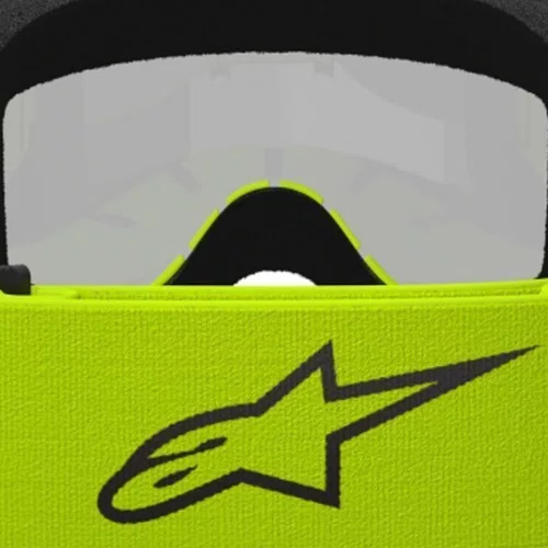 Oculos Motocross Alpinestars Vision 3 Wordmark Amarelo Espel