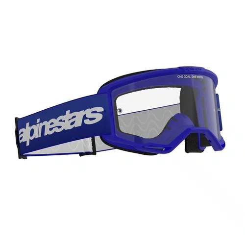 Oculos Motocross Alpinestars Vision 3 Wordmark Azul Premium