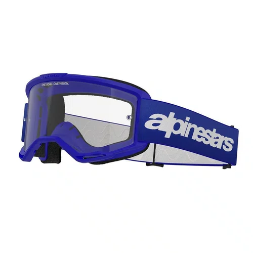 Oculos Motocross Alpinestars Vision 3 Wordmark Azul Premium