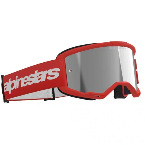 Oculos Motocross Alpinestars Vision 3 Wordmark Vermelho Espe