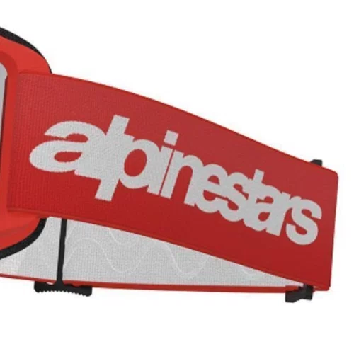 Oculos Motocross Alpinestars Vision 3 Wordmark Vermelho Espe