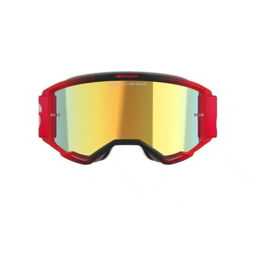 Oculos Motocross Alpinestars Vision 5 Blaze Lente Vermelha
