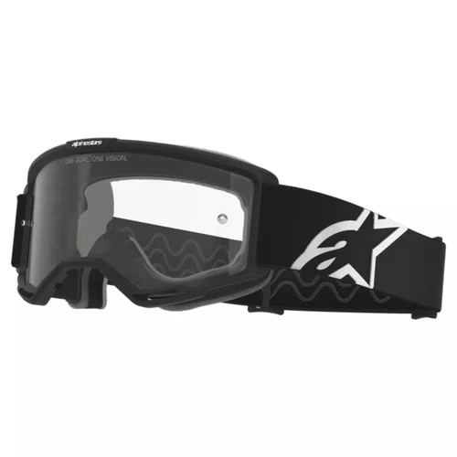 Oculos Motocross Alpinestars Vision OTG Preto Cinza Lente Cristal
