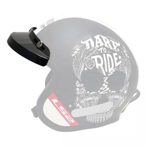 Pala Capacete Aberto Aba Curta Retrô