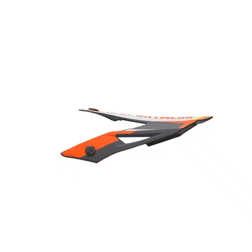 Pala Capacete Asw Fusion 2.0 Dash Preto Laranja Branco