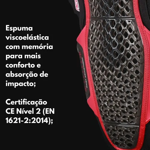 Protetor De Coluna Alpinestars Nucleon Kr 3 Preto Vermelho