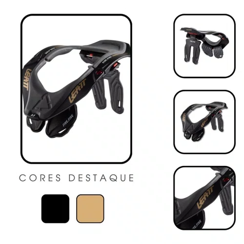 Protetor De Pescoço Cervical Leatt Brace 5.5 Preto Stealth