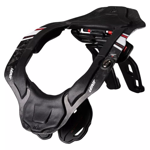 Protetor De Pescoço Cervical Leatt Brace 6.5 Carbono Preto Branco