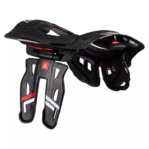 Protetor De Pescoço Cervical Leatt Brace 6.5 Carbono Preto Branco