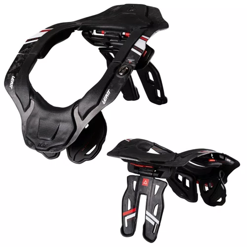 Protetor De Pescoço Cervical Leatt Brace 6.5 Carbono Preto Branco