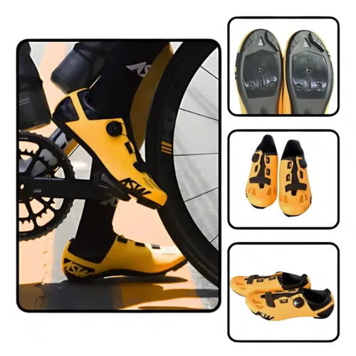 Sapatilha Ciclismo Bike Asw Ruby Road Laranja