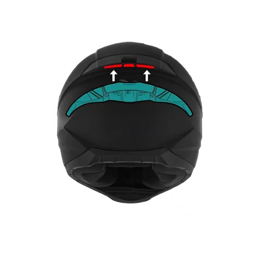 Spoiler Capacete Norisk Razor Preto