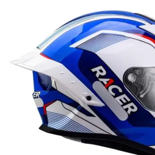 Spoiler Capacete Racer1 Rc1 Branco Octane Original Premium