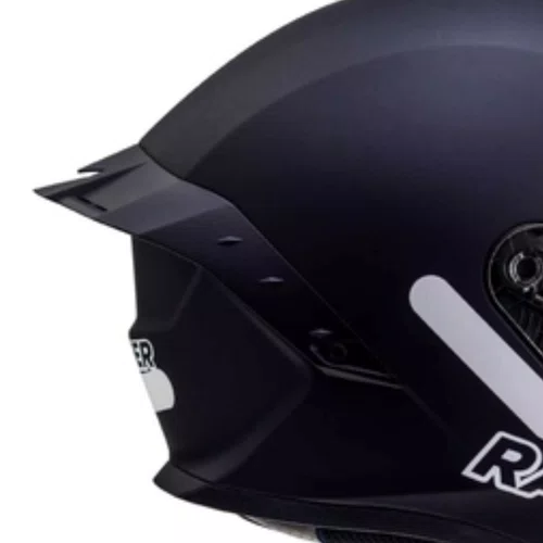 Spoiler Capacete Racer1 Rc1 Cinza Icone Nava Original Premium