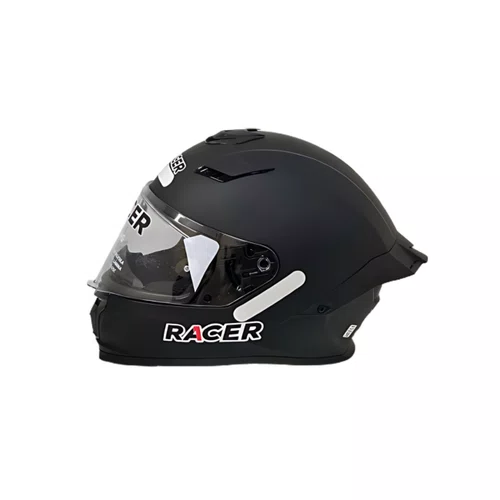 Spoiler Capacete Racer1 Rc1 Preto Fosco Original Premium