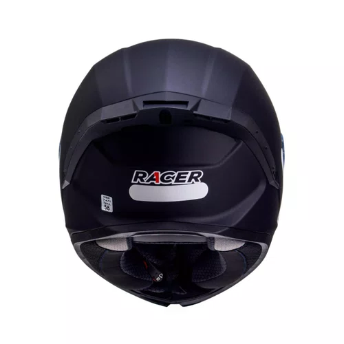 Spoiler Capacete Racer1 Rc1 Preto Fosco Original Premium
