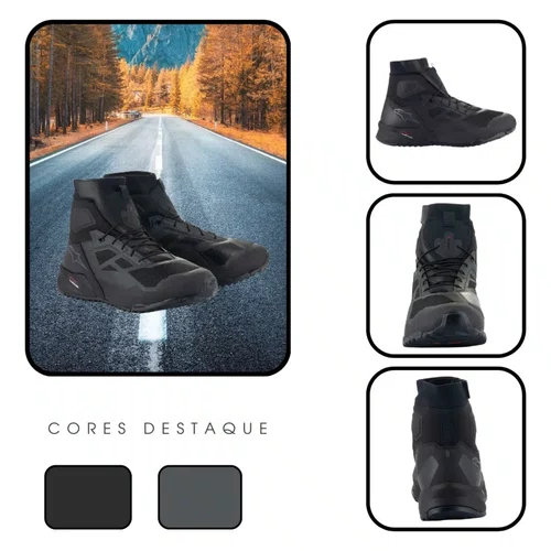 Tênis Alpinestars CR 1 cor Preto Cinza Original Premium