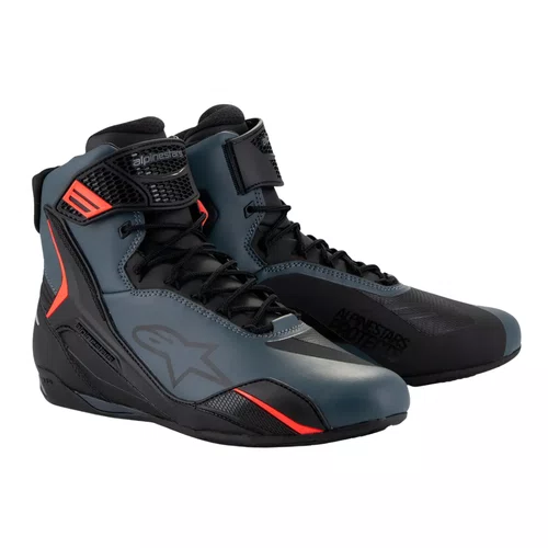 Tenis Alpinestars Faster 4 Cinza Claro Vermelho