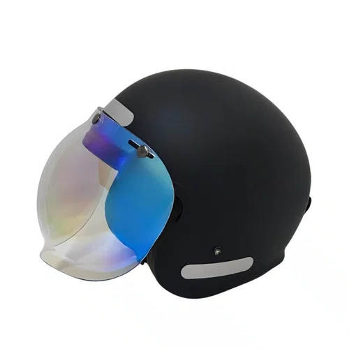 Viseira Capacete Aberto Bolha Bubble Azul Dia e Noite Original