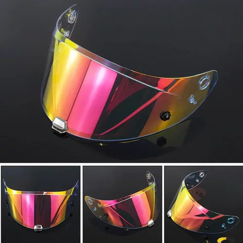 Viseira Capacete Hjc Rpha 11 Revo Vermelha Dourada Visor 1