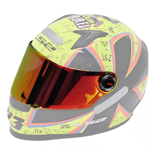 Viseira Capacete Ls2 Ff358 Fw3 Gt Revo Vermelha