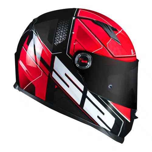 Viseira Capacete Ls2 Ff358 Fw3 Gt Revo Vermelha