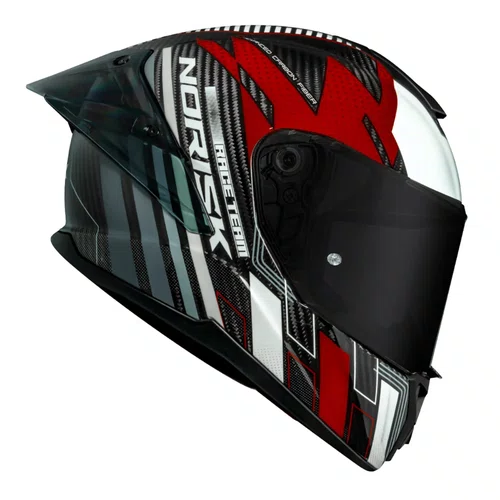 Viseira Capacete Norisk Carbon R Cristal Premium Antirrisco